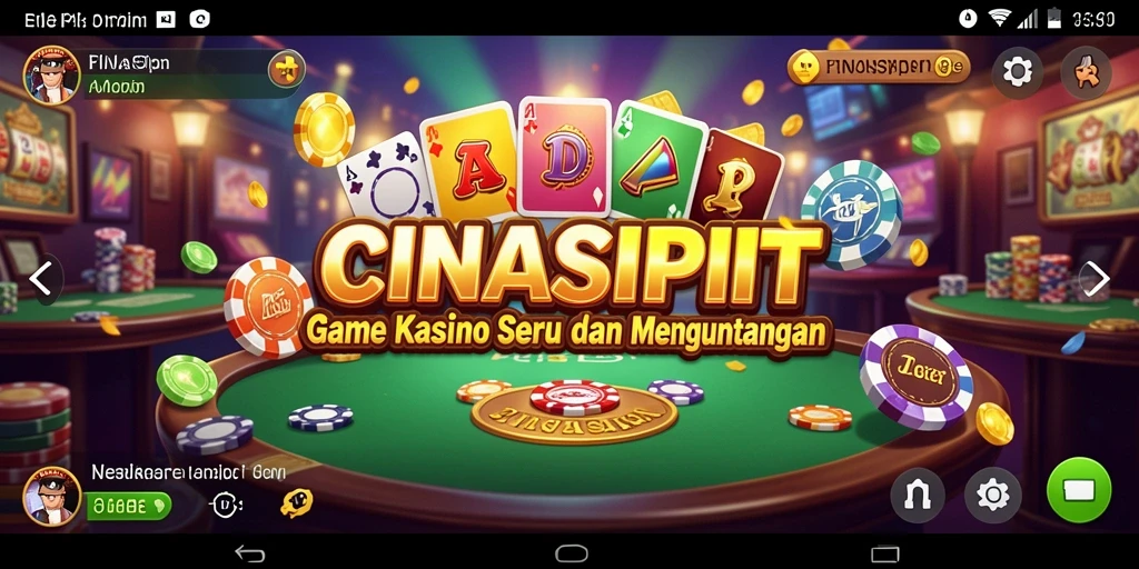 Tampilan menawan dari gameplay kasino CINASIPIT.