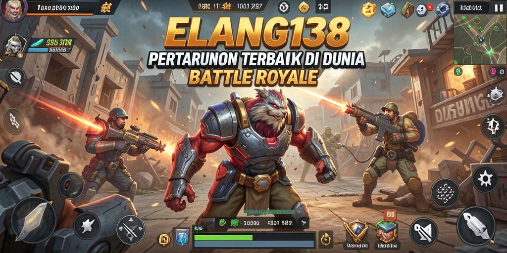 Tampilan gameplay seru ELANG138 di arena Battle Royale.