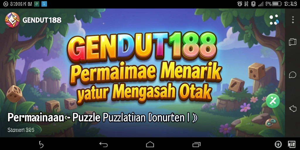 Gameplay seru GENDUT188 dengan variasi puzzle menarik.