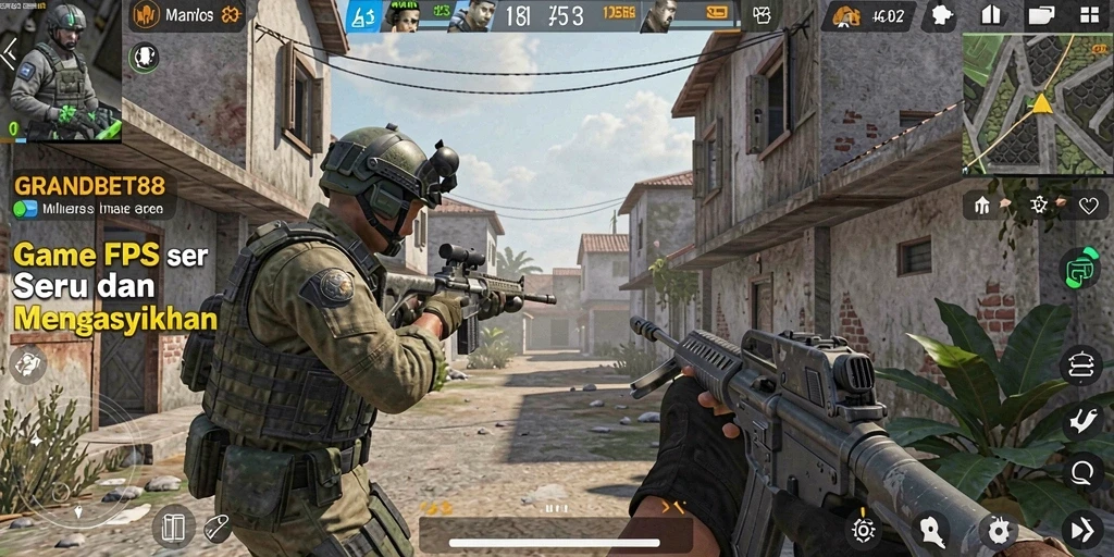 Tampilan gameplay menegangkan dalam GRANDBET88 yang penuh aksi.
