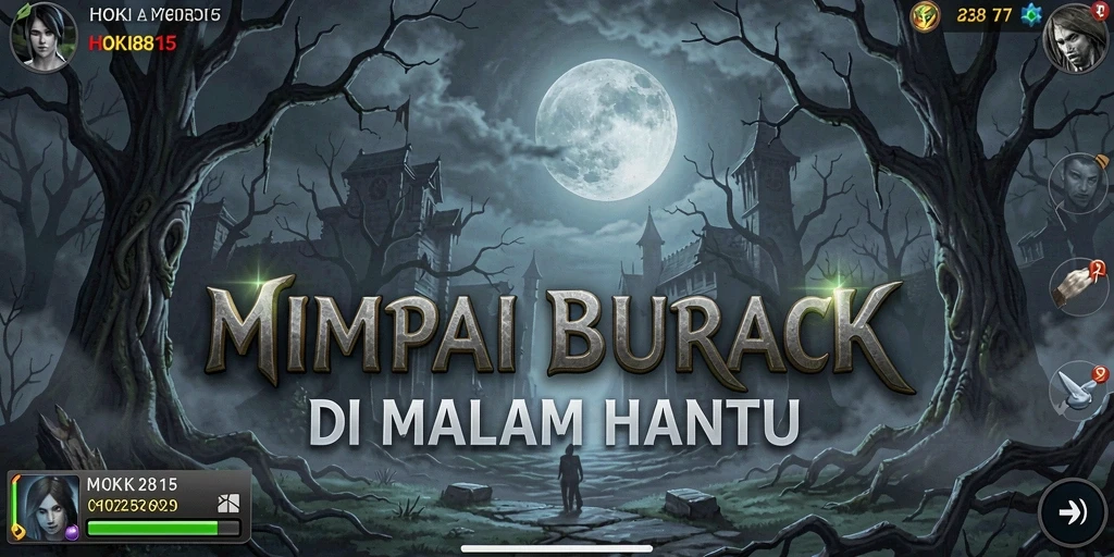 Menampilkan gameplay mencekam di HOKI8815 dengan suasana horor.