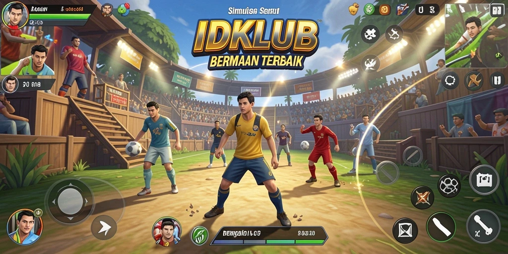 Screenshot IDKLUB menampilkan gameplay simulasi yang menarik dan interaktif.