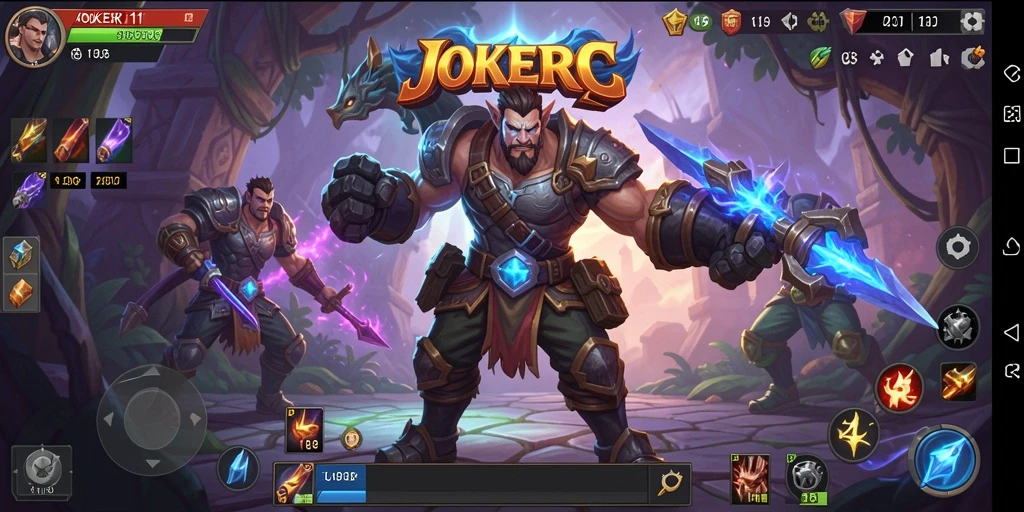 Tangkapan layar utama dari game ARPG JOKER11 menampilkan aksi pertempuran yang seru.