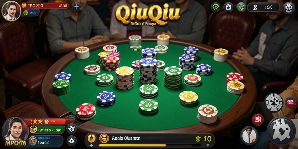 Tampilan gameplay QiuQiu yang seru dan menarik di MPO76.