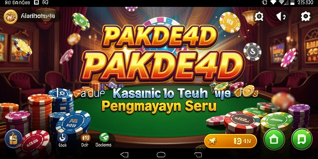 Screenshot PAKDE4D menampilkan gameplay Kasino yang mendebarkan.