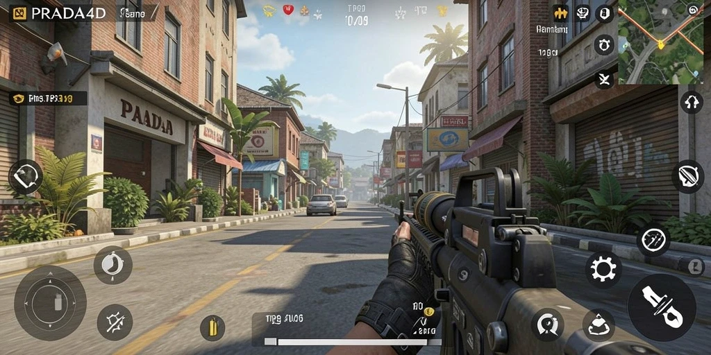 Tangkapan layar PRADA4D menampilkan aksi gameplay TPS yang mendebarkan.