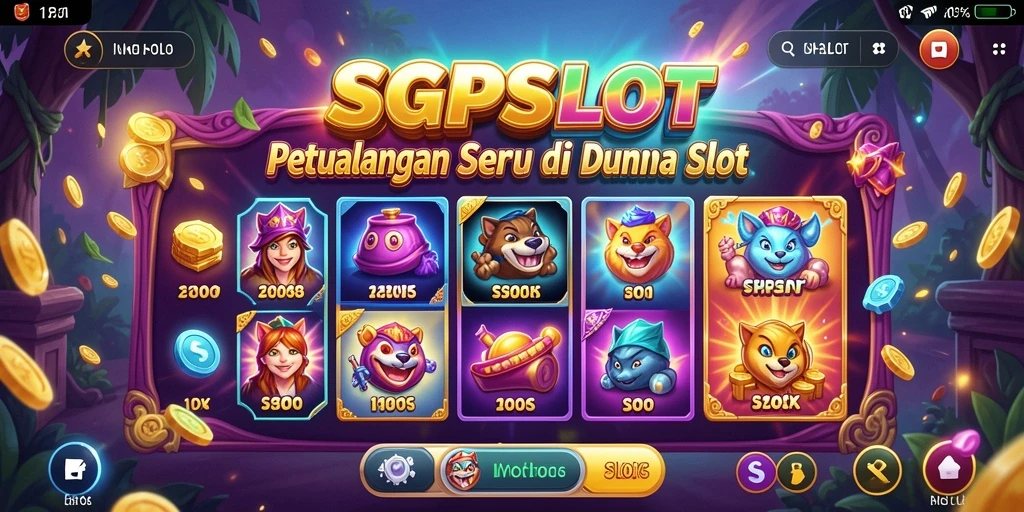 Screenshot SGPSLOT menunjukkan gameplay penuh warna dan menarik.