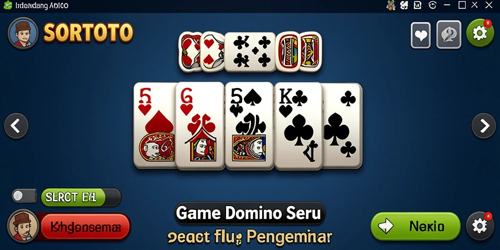 Screenshot gameplay SORTOTO menampilkan aksi seru permainan domino.