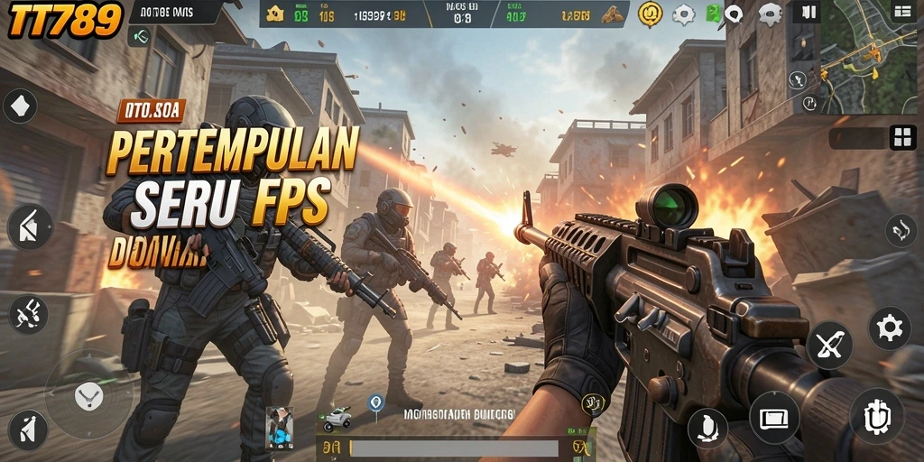 Screenshot gameplay TT789 menampilkan pertempuran seru yang penuh aksi.